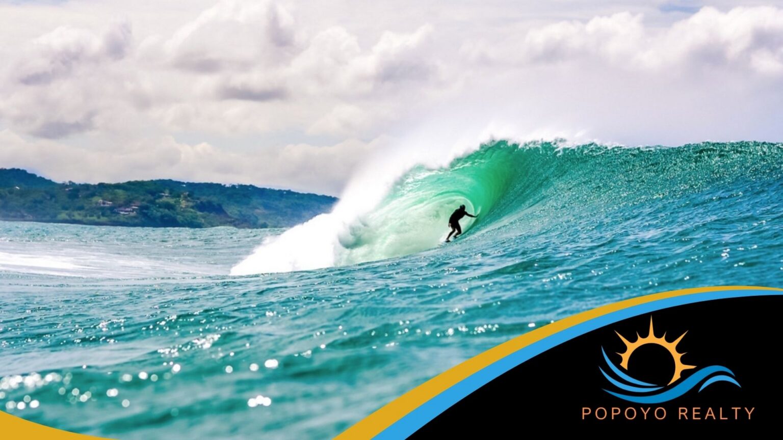 Nicaragua Surf Spots man riding a barrel wave